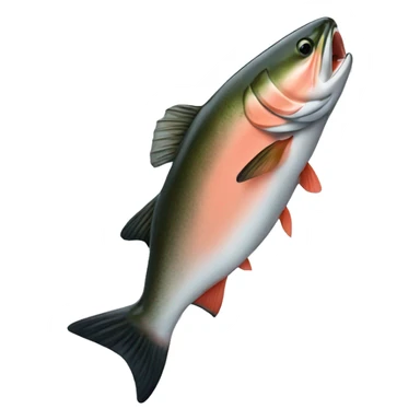 salmon with apple sticker