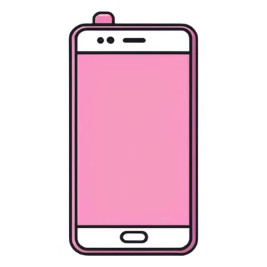 pink gothic smartphone sticker