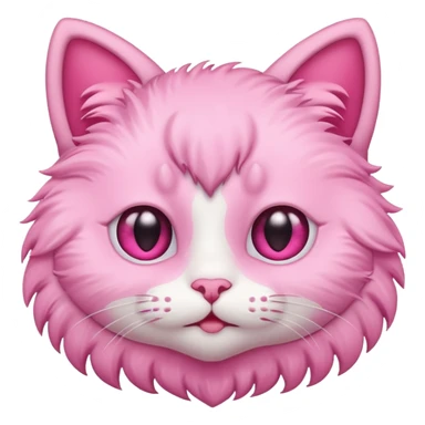 Pink heart eyes kitty emoji sticker