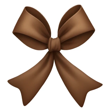 brown coquette bow sticker