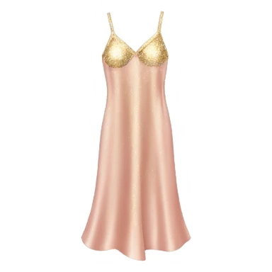 Silk glitter night dress sticker