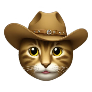 kiwi in cowboy cat sticker