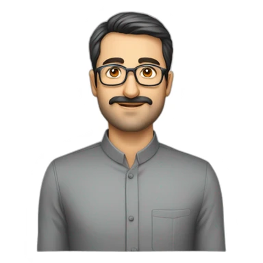 Mahmud mazaher admin of restaurant in bafgh iran yazd 43 years old eyeglass weight 95 tall 165 sticker