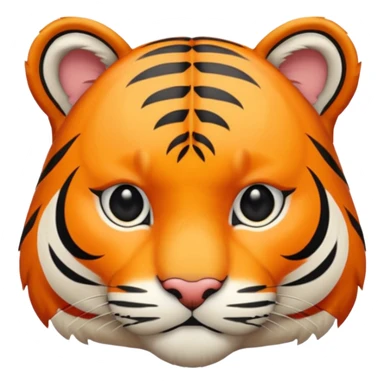 Demure tiger sticker