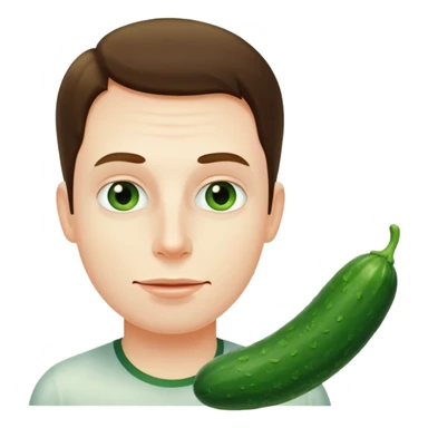 Rick and a cucumber side by side sticker