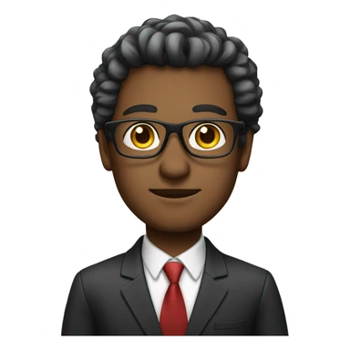 a man looking like a ceo with glasses sticker