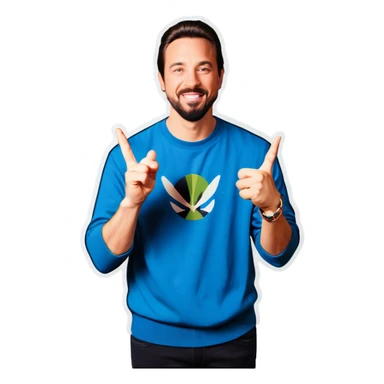 Me doing the west side gang sign sticker