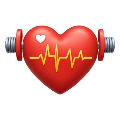 Pounding heart sticker