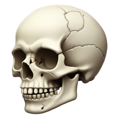 Detailed skull  sticker