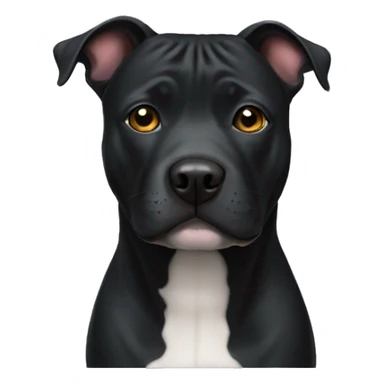 Black staffy  sticker