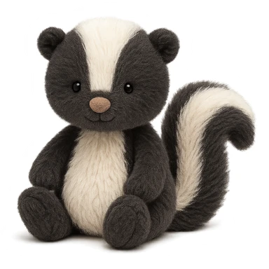 cute baby skunk jellycat stuffed plushie sticker