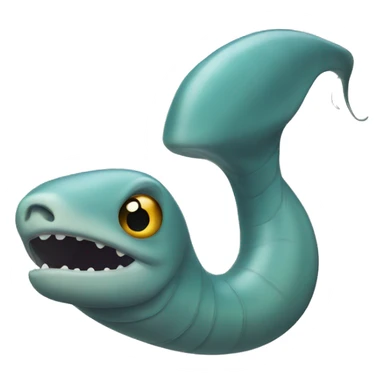 Eel with long nose sticker