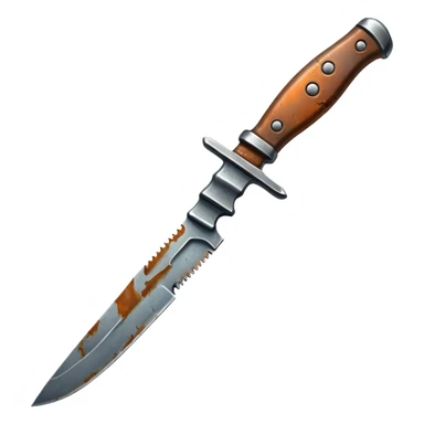 Rusty knife sticker