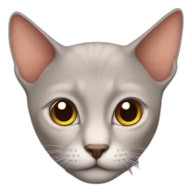 cat without hair sticker