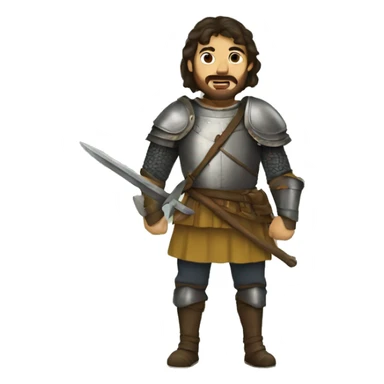 guerrera medieval sticker