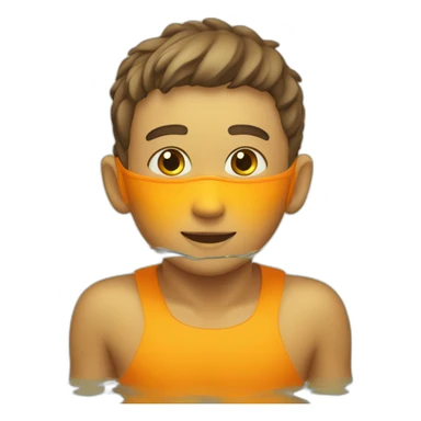 boys-colored-in-yellow-and-orange-swimming-in-orange-water sticker