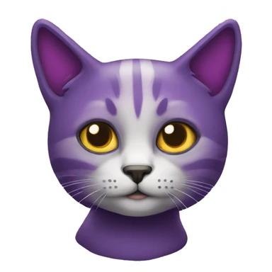 As un gato morado tenebroso sticker