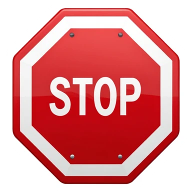 stop sign  sticker
