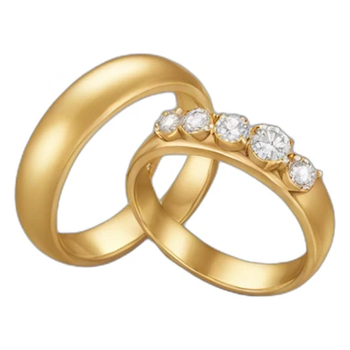 Wedding rings with diamonds sticker