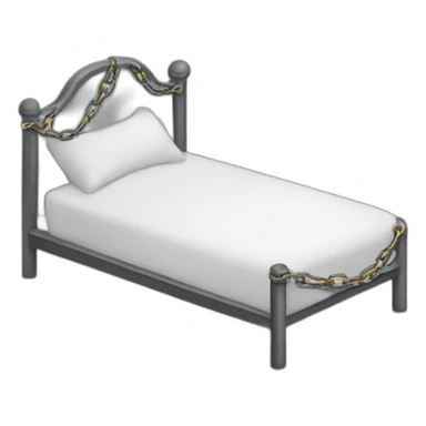 person-chains-body-bed sticker