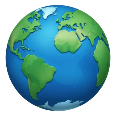 minimalist planet earth sticker