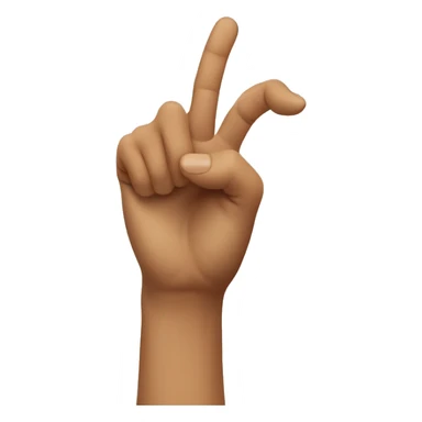 Hand gesture in the form of the letter L sticker
