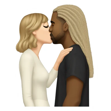 Kanye west kissing taylor Swift sticker