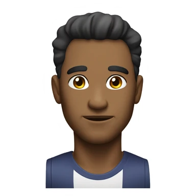 A strong man with a sharp chin line sticker