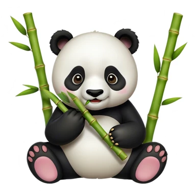 Panda eatin sticker
