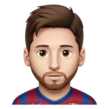 Leo Messi face sticker