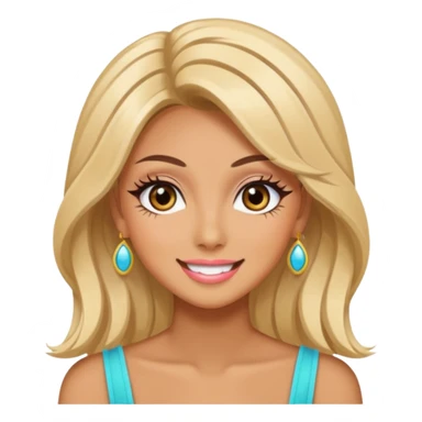 Gyaru style emoji sticker
