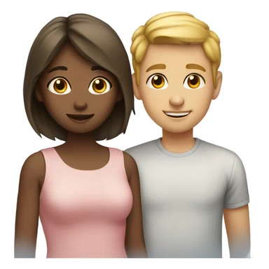 Two girls and a guy sticker