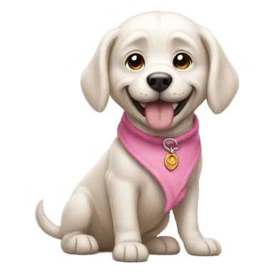 cão rosa sticker
