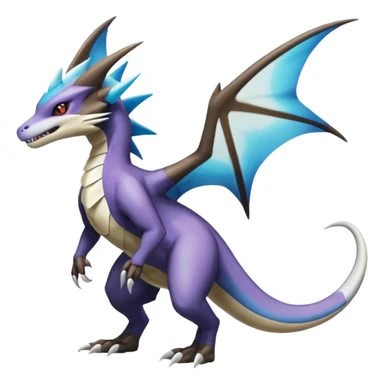 Shiny Noivern-Latios-Marowak-Salandit-Fakémon-hybrid-creature (full body)  sticker