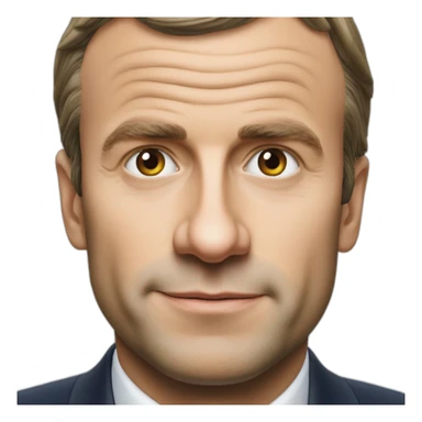 Une pomme émanuel macron sticker
