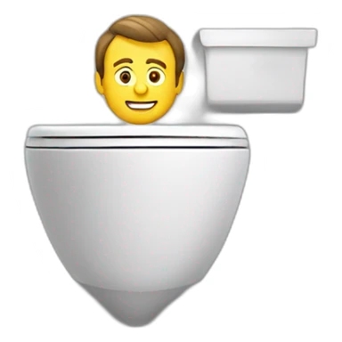 Macron sur les toilettes sticker