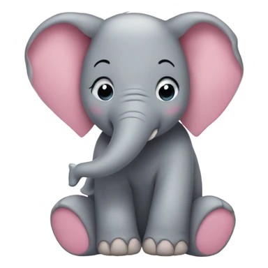 elephant in love sticker