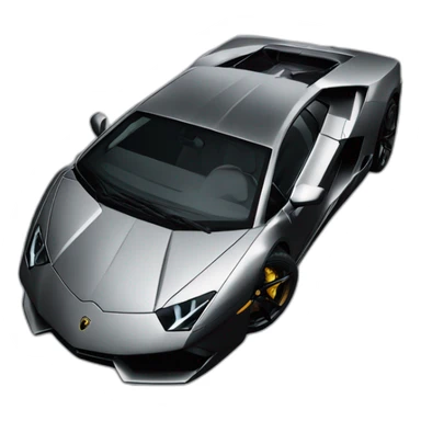 a black Lamborghini SVJ sticker
