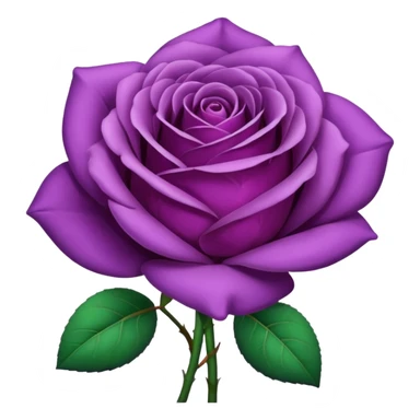 Purple rose sticker