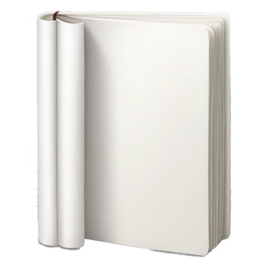 closed book with white cover sticker