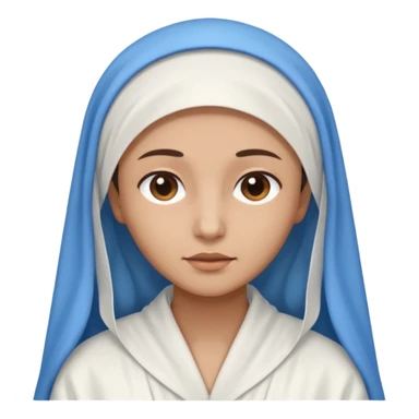 create a virgin Mary emoji sticker