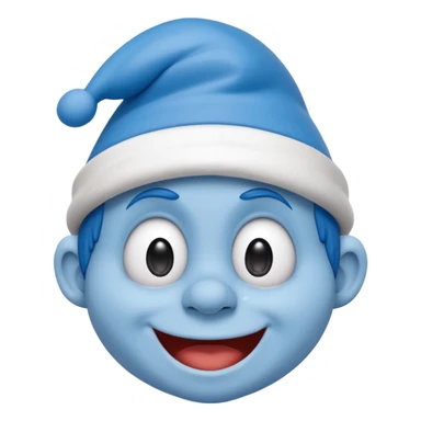 Smurf emoji sticker