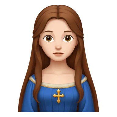 medieval woman  sticker