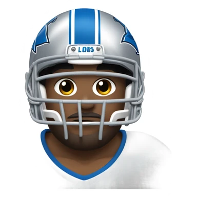 Detroit lions player sad sticker
