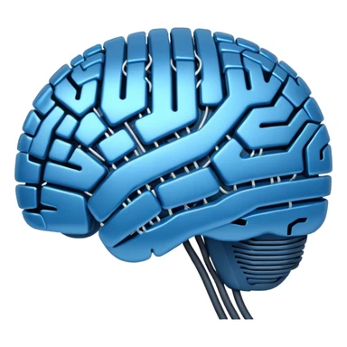generate a realistic AI emoji based on an electronic brain sticker