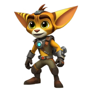 Ratchet & Clank Lombax sticker