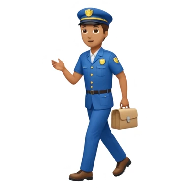 mailman full body walking sticker
