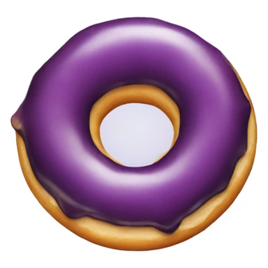donut with eggplant through the middle of it sticker
