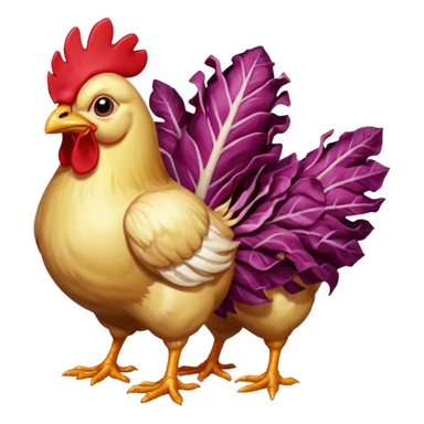 sfondo trasparente emote con polli e radicchio animati gamer sticker