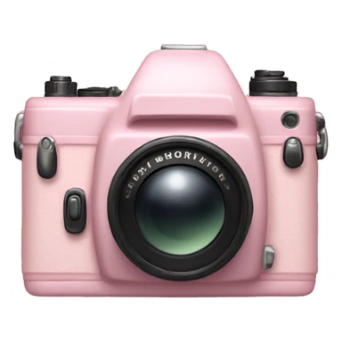 pale pink camera sticker